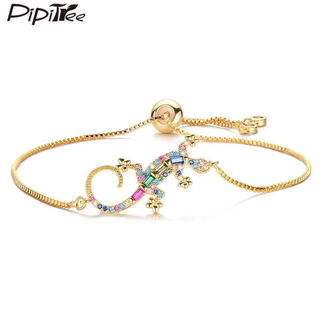 Gecko - Yellow Gold Twisted Bracelet - GB456 | Guest and Philips