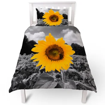 

Sunflower Partial Color Abstract Duvet Cover Pillow Case Quilt Cover Set Bedclothes Single Bedding Sets For Bed