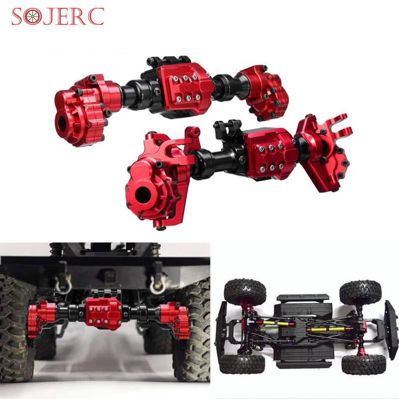 SOJERC TRX4 алюминиевый корпус передней и задней осей портальной оси для 1/10