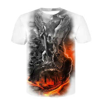 

Battle angel Big yards New Fashion skulls Brand T-shirt Men/Women Summer 3d wolf Tshirt Print cat T shirt Tops printing t-shirts