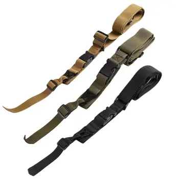 

Tactical Hunting 3 Point Quick Detach Sling Strap Three Point Rifle AR Sling Adjustable Airsoft Gun Strap for AEG Rifle