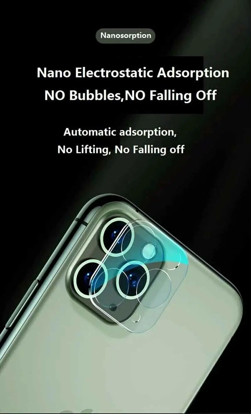 Защита объектива камеры для iphone 11 Pro Max металлическое кольцо Крышка+ закаленное стекло Великобритания