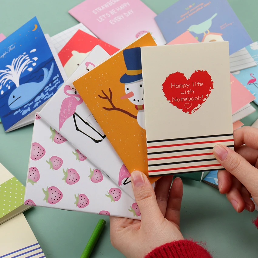 1 шт мини юбка для девочек Новинка клубника блокнот с Фламинго дневник писчая