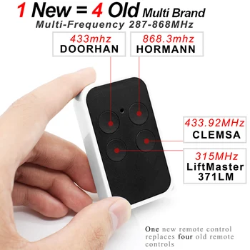 

Multi-brand clone remote control for DOORHAN CARDIN BENINCA CLEMSA CARDIN AVIDSEN HORMANN NORMSTAHL