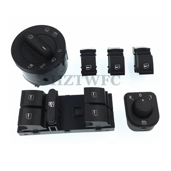 

Free Shipping Power Mirror Switch Headlight Switch Window Switch Button For VW Jetta MK5 Golf 5 6 Tiguan Passat B6 CC 1F0959855