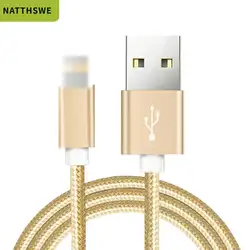 NATTHSWE USB кабель для iPhone Xs Max 7 Plus 2.4A быстрое зарядное Освещение кабель для iPhone 6 USB кабель для передачи данных кабель для зарядки телефона