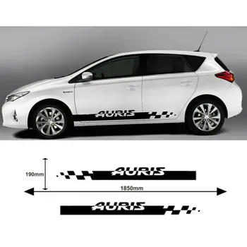 

for Toyota AURIS 2pcs Side Stripe body Decal graphics vinyl sticker logo Quality tu-88698