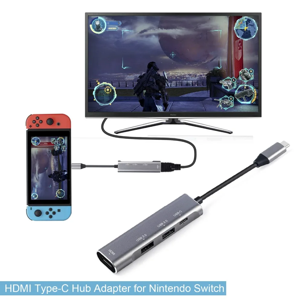 5 в 1 USB C концентратор USB-C-3,0 концентратор HDMI PD Thunderbolt 3 адаптер для MacBook samsung Galaxy S9/S10 huawei P30 Pro type C usb-хаб