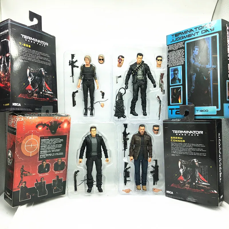 Экшн-фигурка NECA Terminator 2019 Сара Коннер старый Арнольд Шварценеггер из фильма