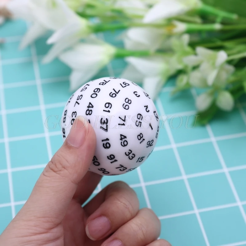 100 Sided Polyhedral Acrylic Dice for Table Board Role Playing Game Bar Pub Club Party