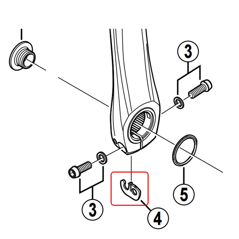 Фиксирующая пластина подходит для Shiman0 Hollowtech кривошипный рычаг Dura A ce Ultegra 105 Tiagra