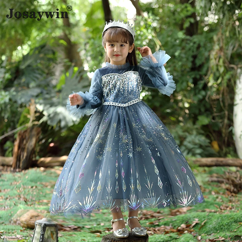 Vestido niña para la nieve, de princesa, ropa de Carnaval y Navidad, para niños, ropa para niñas de 2 a 10 años|Vestidos| - AliExpress