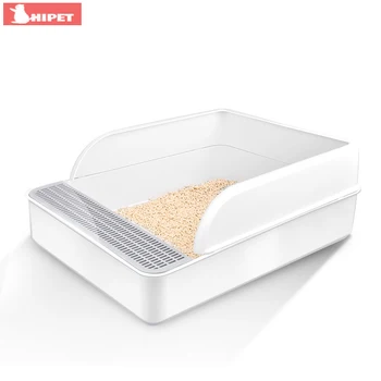 

Cat Litter Box semi-closed Pet Toilet for Cat Large Capacity Anti-Splash Detachable Easy Cleaning Toilette Pets Cats Litter Tray