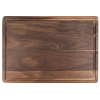 

Solid Wood Square Pizza Cutting Board Household Cutting Board with Sink Steak Plate Bread Tray