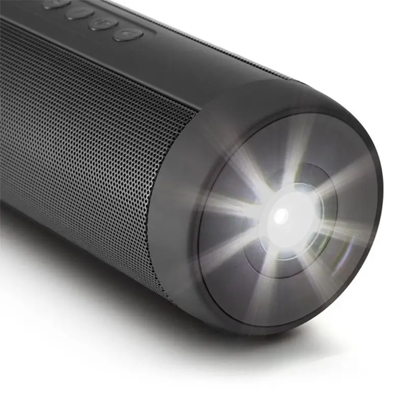 Профессиональный IPX7 водонепроницаемый открытый HIFI звуковая колонка беспроводной Bluetooth динамик сабвуфер, адаптер-звукосниматель с поддержкой фонарика