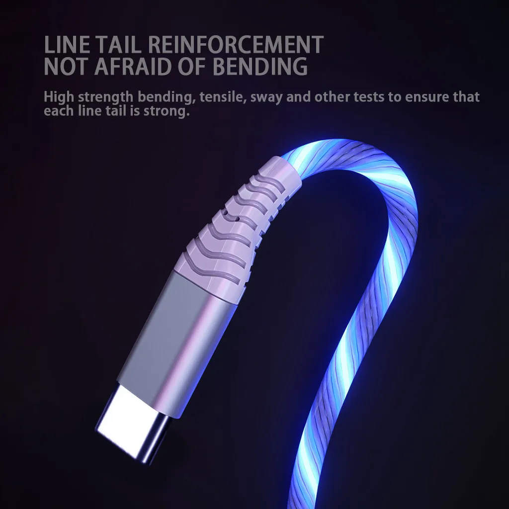 1 шт. цветной кабель Micro USB Type C для быстрой зарядки и передачи данных м/2 м магнитный