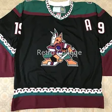 Феникс Койот 99 Уэйн Гретцки белый черный Ретро Возврат хоккейная Джерси Вышивка сшитая настроить любой номер и имя