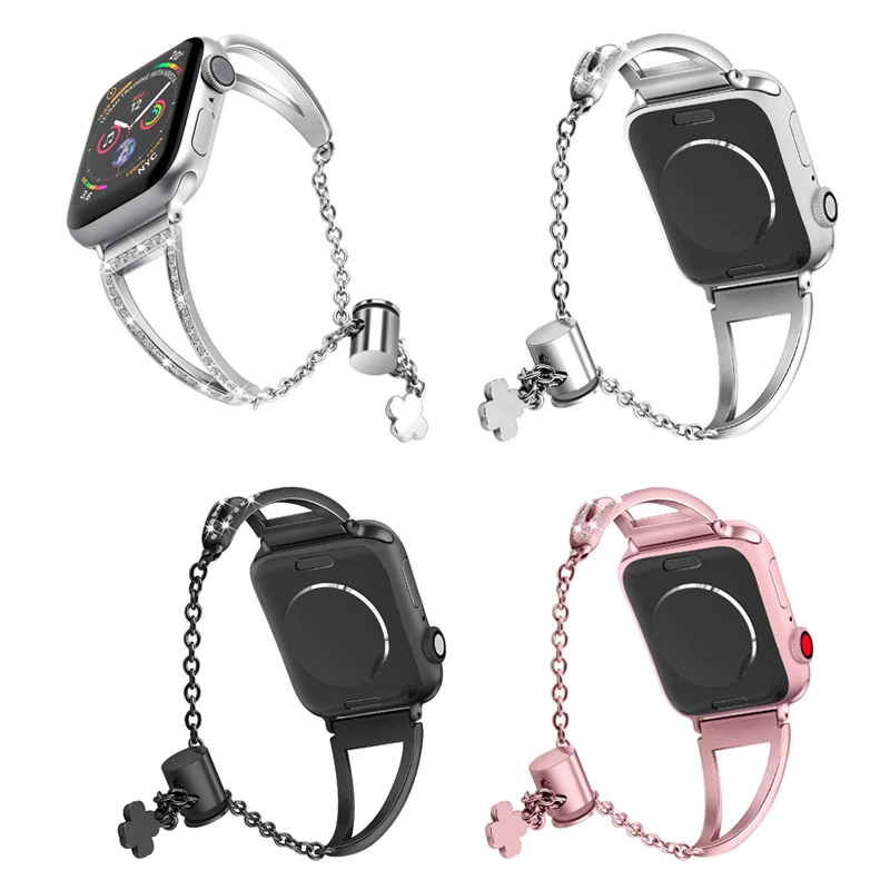 Поддержка для наручных часов Apple Watch 1/2/3/4/40 38 мм Нержавеющая сталь ремешок сменный Ремешок Браслет ремешок для наручных часов Apple Watch 1/2/3/4/42 44 мм