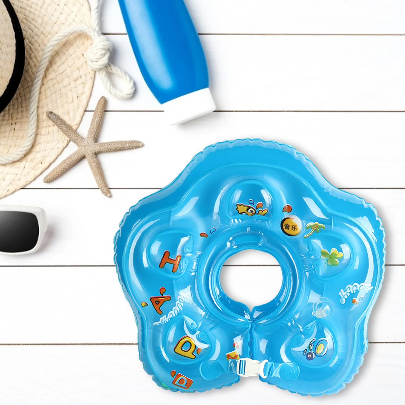 PROD 1005002353841608 Inflatable Music Neck Ring Safety Infant Float
Circle Soft Bathtub Neck Ring Toy For 0-2 Years Swiming Pool Baby
Accessories
