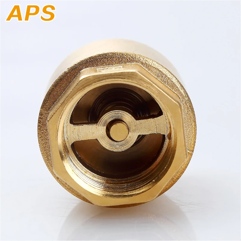 Cut Rate Copper-Pipe-Fittings Spring-Check-Valve Water-Control-Tube Brass Female-Thread for 1pc WxJWpjxWz