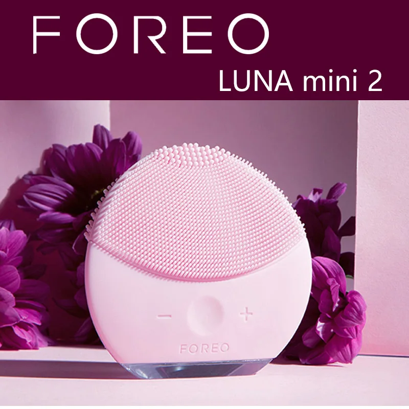 Electric cleansing instrument luna mini 2 waterproof Silicone Mini Facial Cleansing Brush Silicone  Deep Pore Cleaning Massage