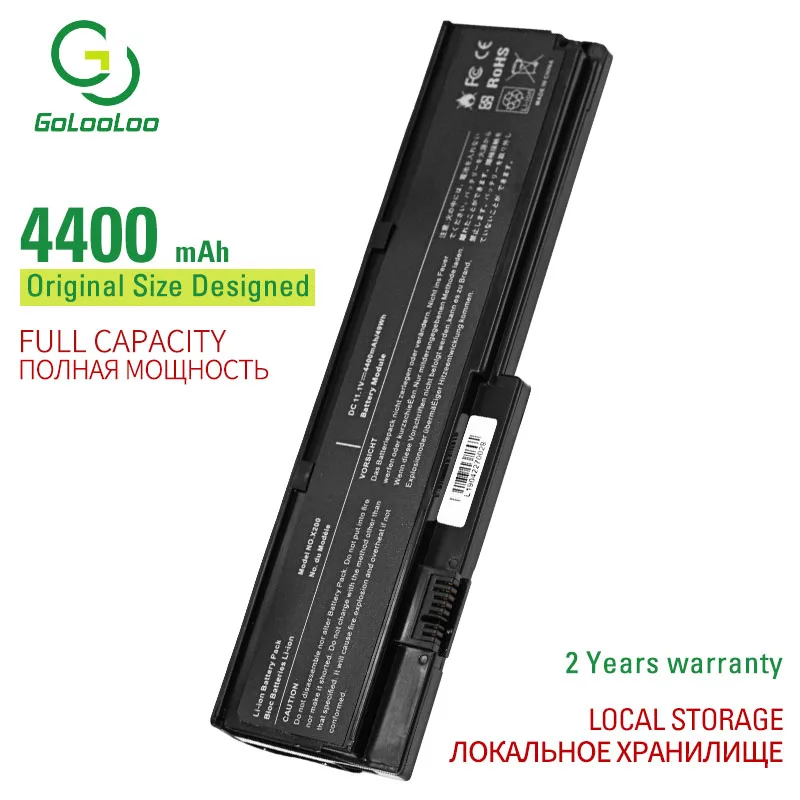 Аккумулятор Golooloo для ноутбука Lenovo ThinkPad X200 X200s X201 X201i X201s 42T4834 42T4835 43R9254 FRU 42T4536 |