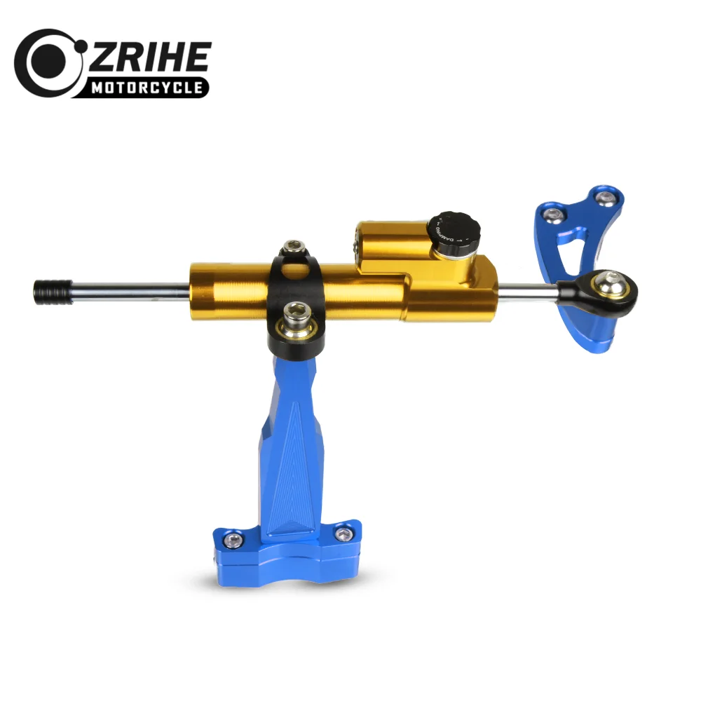 SDB-007-BK-GL-BU Motor bike Damper Steering Motorcycle Steering Stabilizer Damper Mounting Bracket Kit FOR HONDA CB650F - Цвет: SDB-007-BK-GL-BU