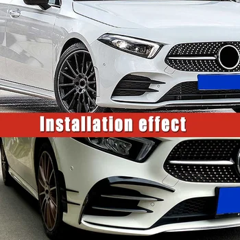 フロントバンパーフォグライトcanardメルセデスベンツaクラスW177 スポーツA35 A180 A200 A220 A260 amg 2019 +