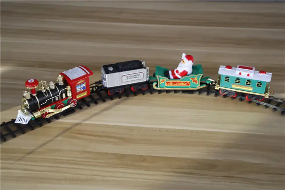 wooden lights and sound train set