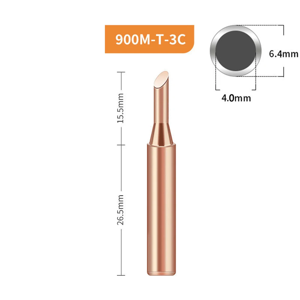 aluminum stick welding rods 5Pcs 900M-T-I 900M-T-B Pure Copper Iron Tip Soldering Tip Rework Station Welding Head BGA Soldering Tools Branding Iron Welding pipeliner hood