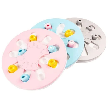 

Pet Slow Feed Bowl Leak Food Training Puzzle Dog Toy Dispenser Board Basin