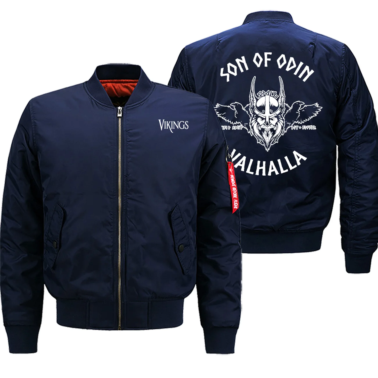 Son Of Odim Valhalla, лидер продаж, зимние куртки с винтажным принтом, мужская уличная куртка-бомбер в стиле милитари, повседневная куртка, мотоциклетное пальто, плотное
