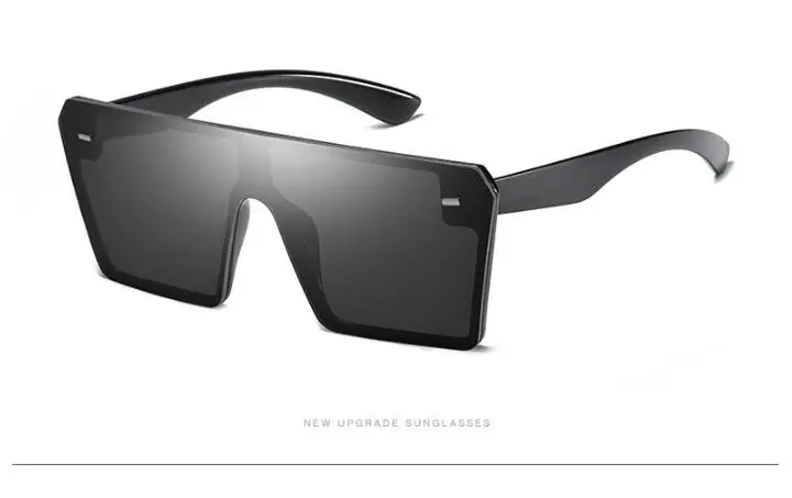 Retro-super-large frame square sunglasses for men and women with European and American fashion rice nail Sunglasses 54157