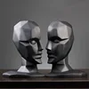Creative Brain Hole Wide Open Statues Sculptures Resin Decor Crafts Gifts Figurines Desktop Home Decoration Accessories Modern 2