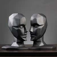 Creative Brain Hole Wide Open Statues Sculptures Resin Decor Crafts Gifts Figurines Desktop Home Decoration Accessories Modern 2