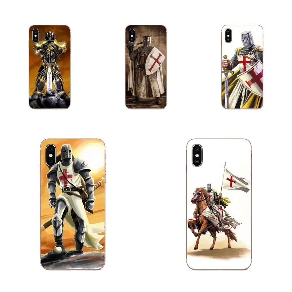 Knight Templar Soft Silicone TPU Transparent Screen Protector For Apple iPhone 4 4S 5 5C 5S SE 6 6S 7 8 11 Plus Pro X XS Max XR | Мобильные