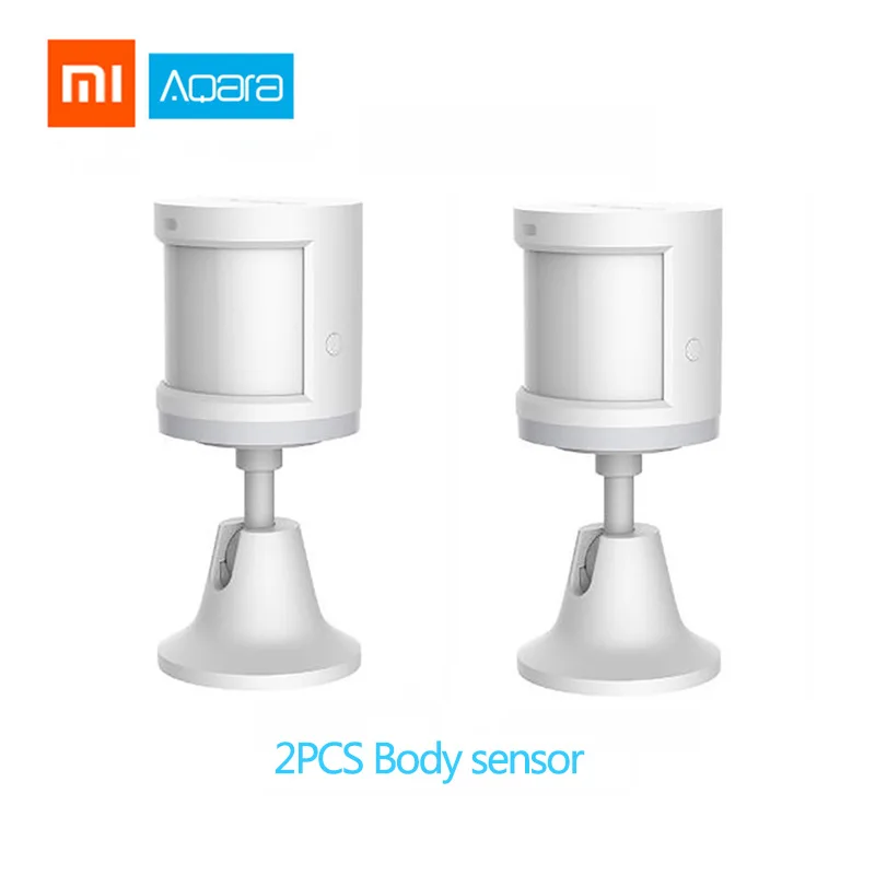 Body sensorX2pcs Xiaomi Aqara комплекты умного дома Gateway2 концентратор настенный беспроводной переключатель двери окна сенсор дверной звонок двусторонний модуль управления HomeKit - Цвет: Body sensorX2pcs