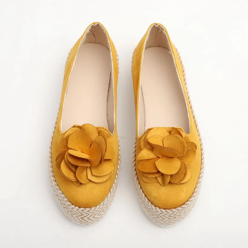 LASPERAL/; женская обувь на плоской подошве с цветочным принтом; Повседневная обувь; женские весенние кроссовки на платформе; женские лоферы из замши без застежки; большие размеры 35