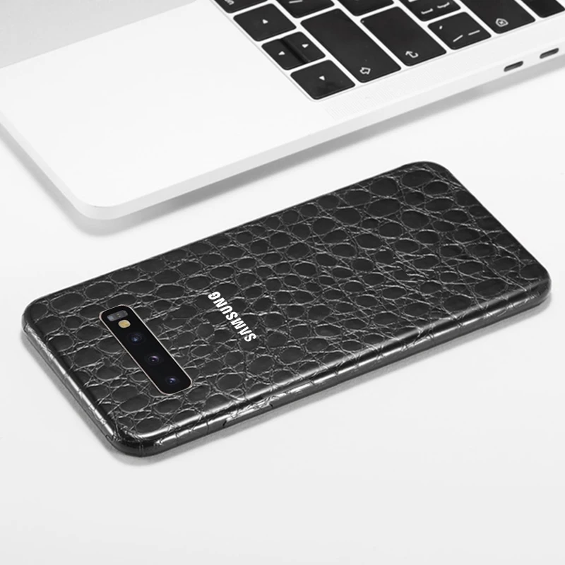 Роскошный тонкий защитный чехол YCSTICKER с текстурой животного Для SamsungGalaxy S10 s10Plus
