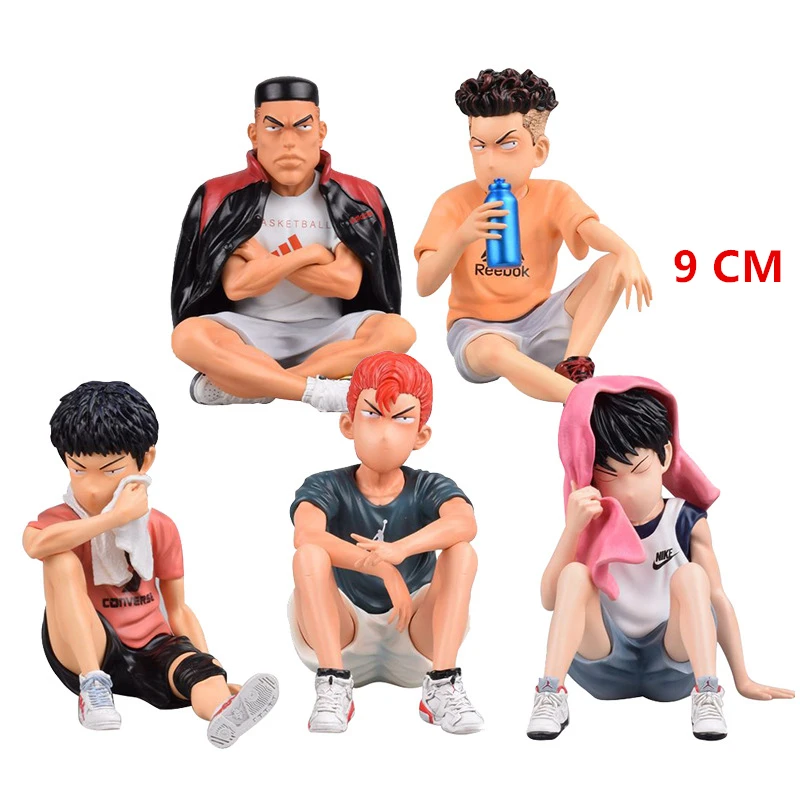 Anime Slam Dunk Action Figure Sakuragi Dasin Shohoku Model Japanese Basketball Cartoon Statues Display Dolls Toys for Adult Kids (7)