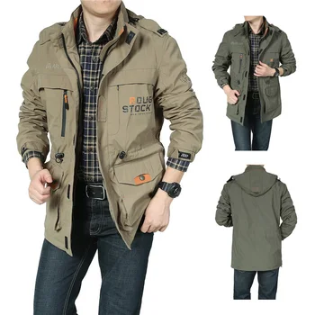 

2020 Tactical Military Jacket Men's Hiking Camping Cycling Jackets Men Spring Autumn Windbreaker Coat Flight Army Jacket Clothes