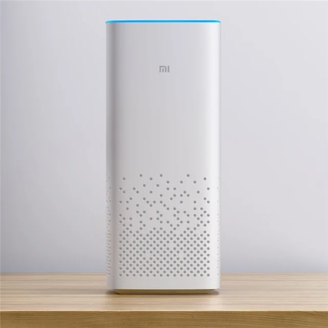 Белый Xiaomi AI динамик wifi bluetooth динамик голосовой пульт дистанционного управления полностью совместимый портативный Умный домашний музыкальный плеер - Цвет: Белый