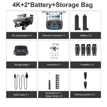 

SG901 Foldable Drone 4K/1080P HD Dual Camera Follow Me RC Drone FPV Professional Long Battery Life Aircraft Toy For Kid