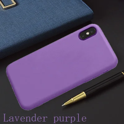 401 Роскошный однотонный чехол для телефона s для iPhone 11 pro max 6 6s 7 8 Plus x xr xs max карамельный цвет чехол для телефона Силиконовая задняя крышка подарки - Цвет: 401
