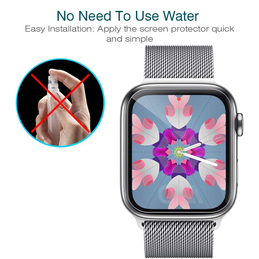 Full Coverage Screen Protector for Apple Watch 3 4 5 6 SE 42mm 44mm 38mm 40mm For iWatch 2 1 Hydrogel Protective Film (Not Glass