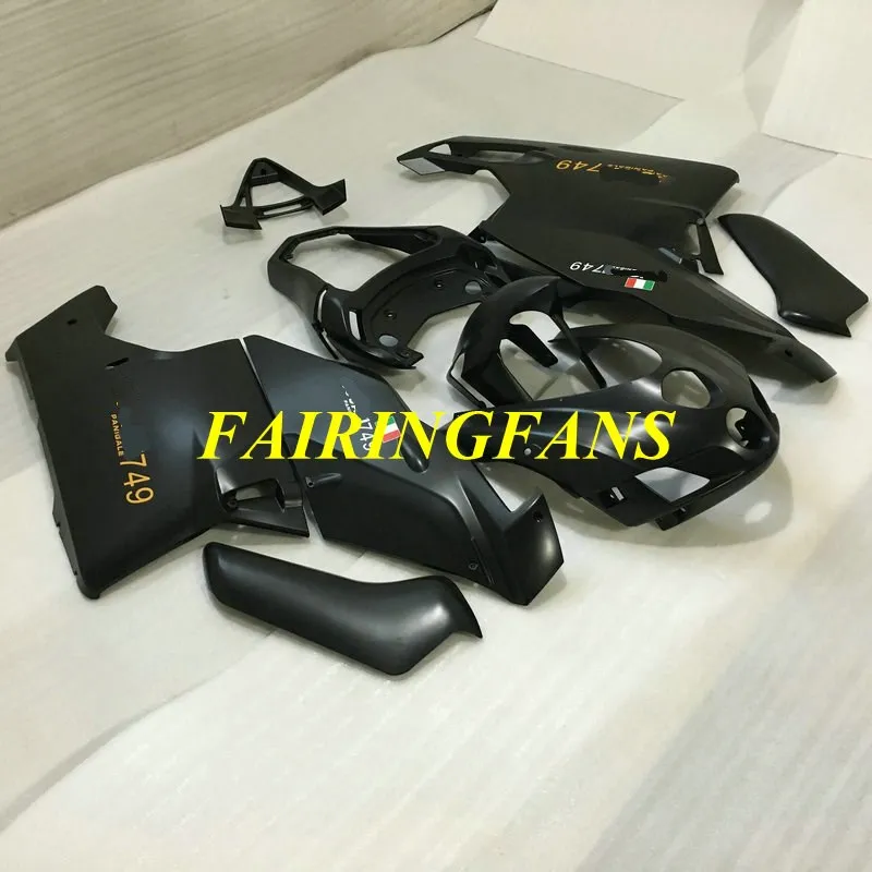 Литьевая форма Обтекатели кузова для DUCATI 749 999 05 06 ducati 749 999 2005 2006 ABS Матовый Черный Обтекатель тела комплект+ подарки DA13