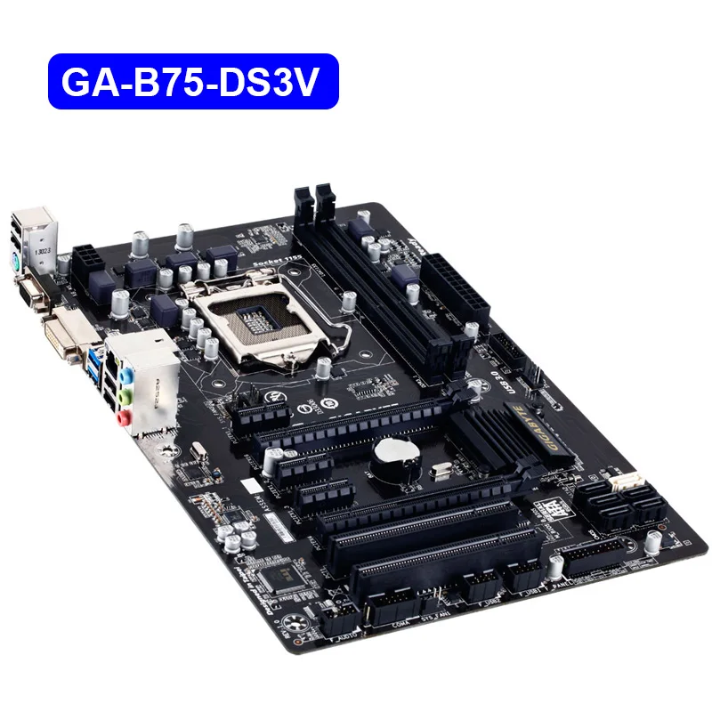 Gigabyte GA-B75-DS3V оригинальная материнская плата LGA 1155 DDR3 USB3.0 B75 B75-DS3V настольная системная плата восстановленная