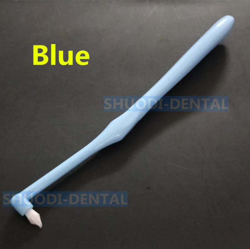 Ортодонтическая зубная щетка разлагающаяся зубная щетка межзубная щетка маленькая головка заостренная Глубокая чистка зубная нить Уход за полостью рта гигиена чистая - Цвет: 60 pcs Blue