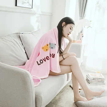 

Good qualty pink blanket 100x150cm High Density Super Soft Flannel Blanket to on for the sofa/Bed/Car Portable Plaids