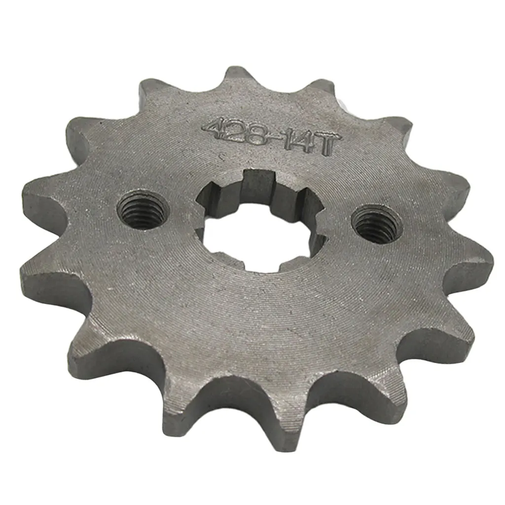

14T 428 Chain/Pitch Front Sprocket Cog Pit/Trail/Dirt bike ATV Quad 17mm